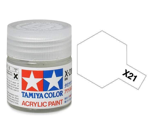 Tamiya Mini X-21 Flat Base Acrylic Paint 10ml Bottle - 81521