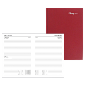 Viking Diary 2027 A4 1 Day per page Red 5108724