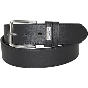 Brave Soul Mens Bonded Leather Belt Black
