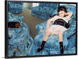 Little Girl in a Blue Armchair, 1878