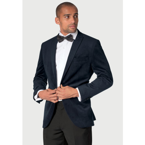 Tailored Fit Severn Midnight Velvet Evening Jacket