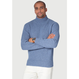 Waver Ice Blue Lambswool Turtle Neck Jumper