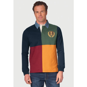 Wyre Navy, Wine and Forest Harlequin Rugby Shirt