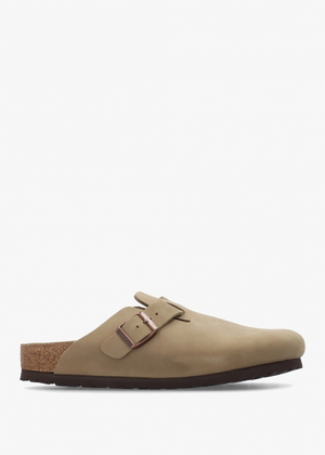 Boston Tabacco Brown Natural Oiled Leather Clogs