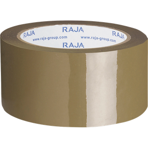 RAJA Packaging Tape Brown 50 mm (W) x 66 m (L) Polypropylene