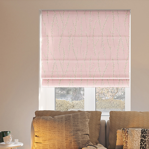 Willow Field, Precious Pink - Roman Blind