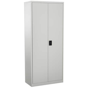 Vinsetto Regular Door Cupboard 4 Shelves Lockable 800 x 400 x 1,750 mm Cream, White
