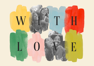 With Love Photo Upload Postcard