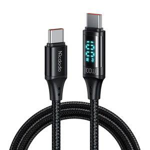 Digital HD USB-C to USB-C 100W PD Charging Nylon Braided Cable - 1.2m