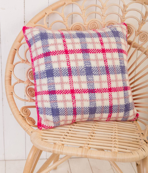 Tartan Cushion Cover in Emu Classic DK (1028)