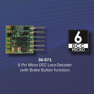 Bachmann Branchline 36-571 6 Pin Micro DCC Loco-Decoder with Brake Function