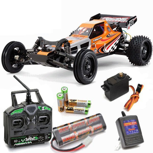 Tamiya Racing Fighter Buggy DT-03 Kit Ready to Go Bundle with Stick Radio