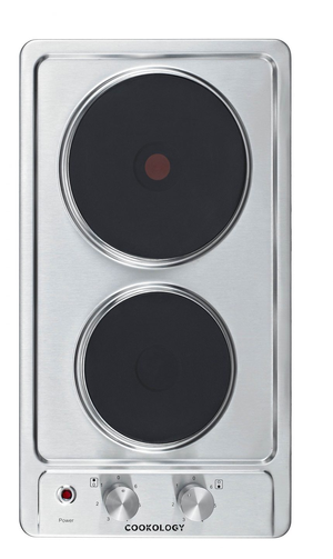 2 Zone Stainless Steel Solid Plate Hob