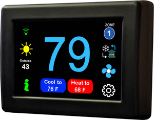 Black EasyTouch RV Thermostat