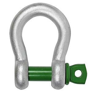 GreenPin 3/8" Galvanized Screw Pin Anchor Shackles WLL 1 Tons #1110600