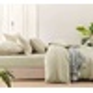 Bamboo Linen Fitted Sheet Natural (Linen)
