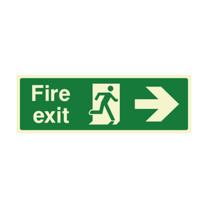 Fire Exit Sign – Right Direction 450 x 150mm
