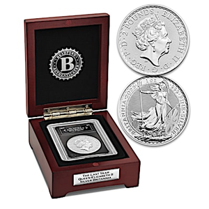 Last-Ever Queen Elizabeth II One Oz. Silver Britannia Coin