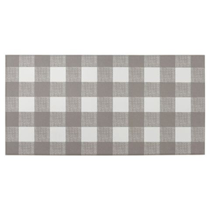 Kenware - Kitchen Mat Grey Gingham 50x100cm