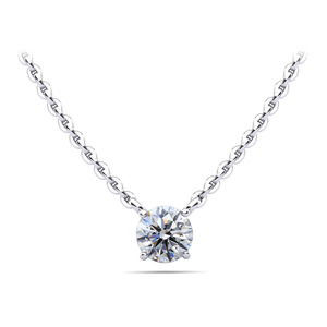 Round Brilliant Diamond Solitaire Pendant