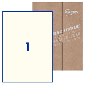 Cream Paper Blank Labels (Laser/Inkjet)