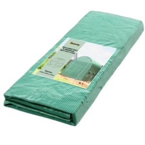 Outsunny 3 x 2 x 2m Greenhouse Replacement Cover ONLY Winter Garden Plant PE Cover for Tunnel Walk-in Greenhouse with Roll-up Windows Door Outdoor