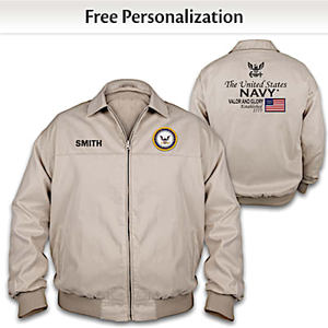 U.S. Navy Armed Forces Personalized Men's Jacket - XXL