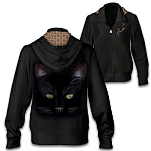 MystiCool Cat Women's Hoodie Size Large (14-16)