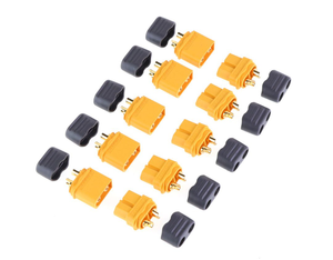 XT60 Connectors Pair Gold Plated with Cap - 5 Pairs