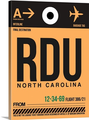 RDU North Carolina Luggage Tag I
