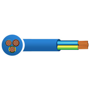 2.5mm 3183AG Blue 3 Core Arctic Grade Flexible Cable BS6004 PVC 25m Reel