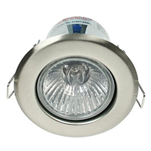 Ovia OVGU315SC Flameguard GU10 Fire Rated Fixed Downlight GU10 Satin Chrome