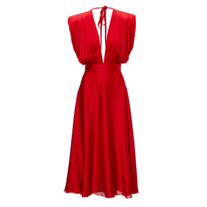 Red Midi Dress (M)