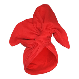 Twisturban Turban In Red Linen