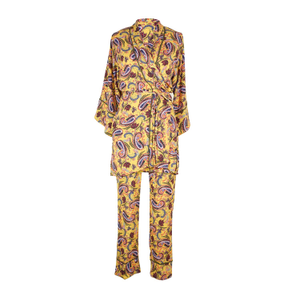 Mustard Paisley Paglamas (XS)