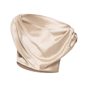Satin Blouse Livia Beige (XL)