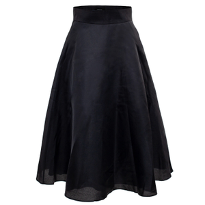 Flared Taffeta Skirt - Black (M)