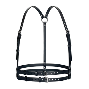 Leather Double Belt Harness (S)