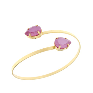 Peony Pink Double Drop Bangle