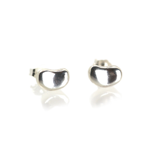 Sterling Silver Bean Earrings