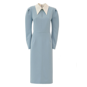 Light Blue Formal Midi Dress (M)