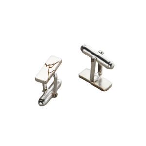Sterling Silver Kintsugi Cufflinks