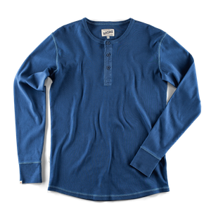 The New Elder Henley Shirt Indigo (M)
