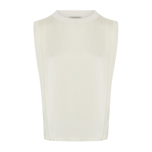 Dani Sandwashed Silk T-Shirt - Ivory (L)