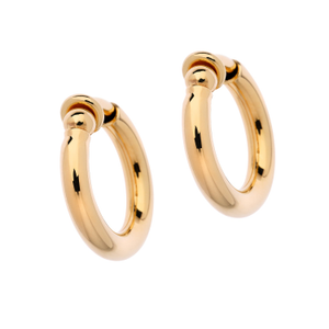 Gold Mini Hoop Clip Earrings (one size)