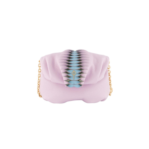 Pastel Mini Leda Pink - Leather Cossbody