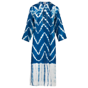 The Pheme Silk Kaftan Deep Blue Sea (XXL)