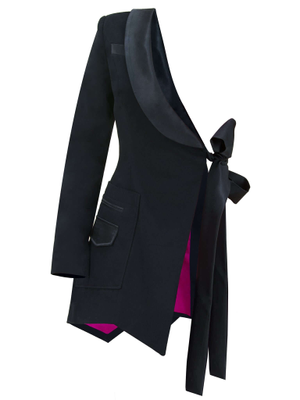 Double Identity Asymmetric Half Blazer (S)