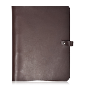 Leather Ring Binder Folder - Brown Veg Tan
