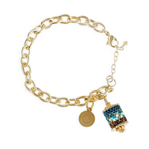 Gold Charm Bracelet - Spirit Of Place Ocean